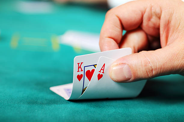 Player making strategic decision at Free Bet Blackjack table